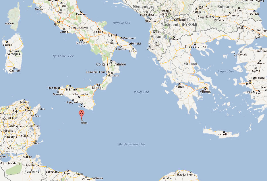Malta Map Map Of Malta Europe 